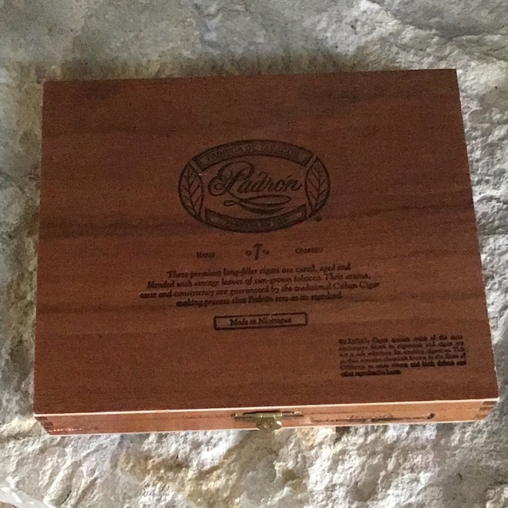 Padron Premium Wood Empty Cigar Box